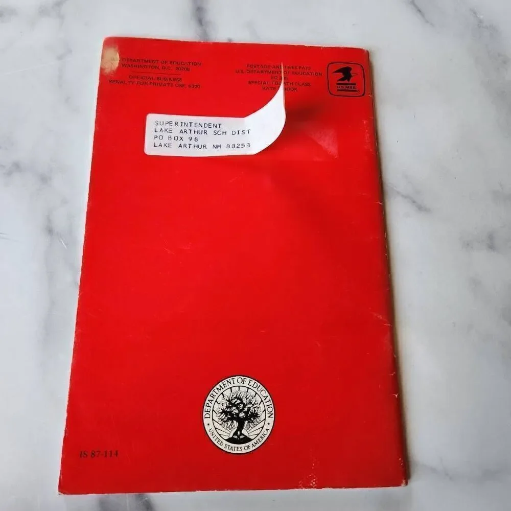 Principal selection guide June 1987 red soft back educational educators school s